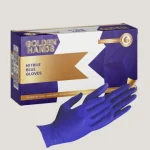 Golden Hands™ Nitrile Cool Blue Gloves