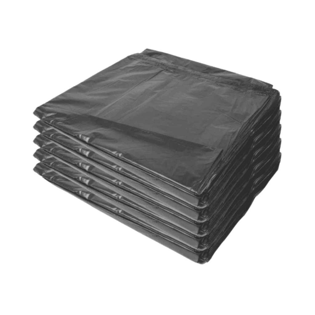 WHEELIE BIN LINERS BLACK 40mic (100) 1200mm x 1350mm
